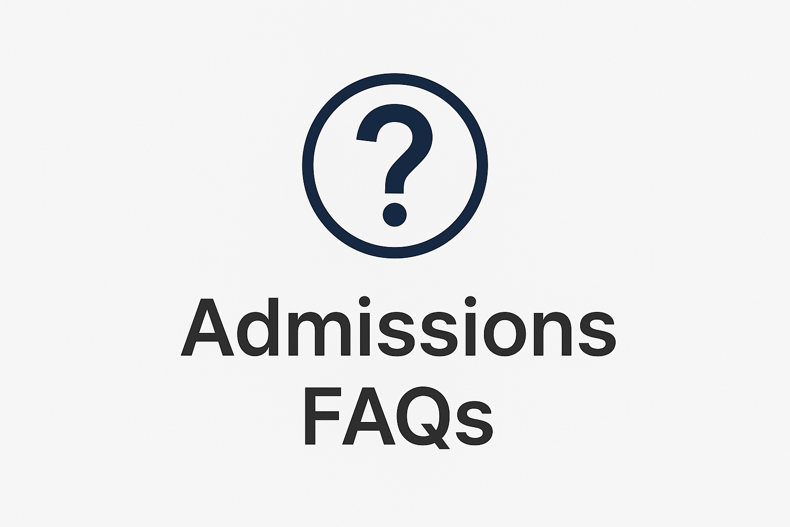 admission faq